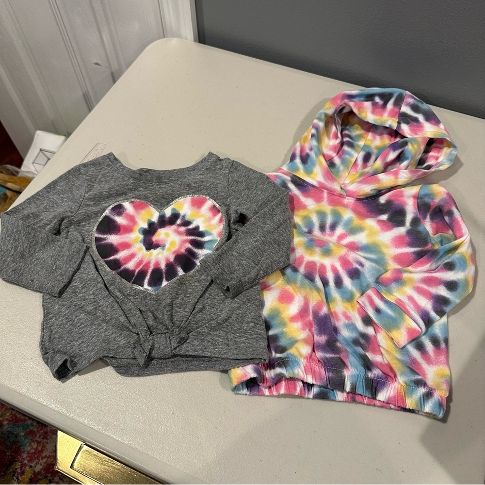 12 Months Garanimals Tie-Dye Long Sleeve & Sweatshirt Set
